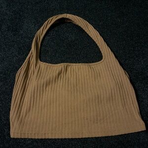 tan halter top ribbed